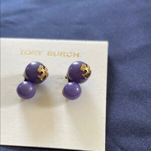 Tory Burch Lavender Stud Earrings